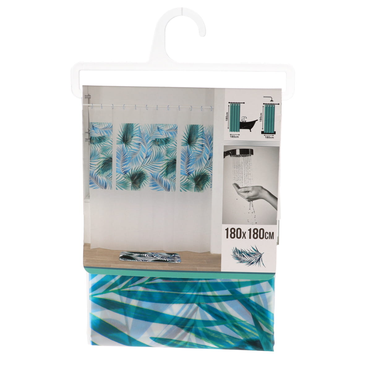 Perdea Duș PEVA 180X180 Cm - Tropicale