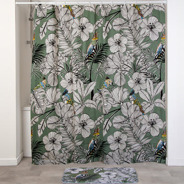 Perdea Duș EVA PE 180X200 CM - Khaki Jungle Fever