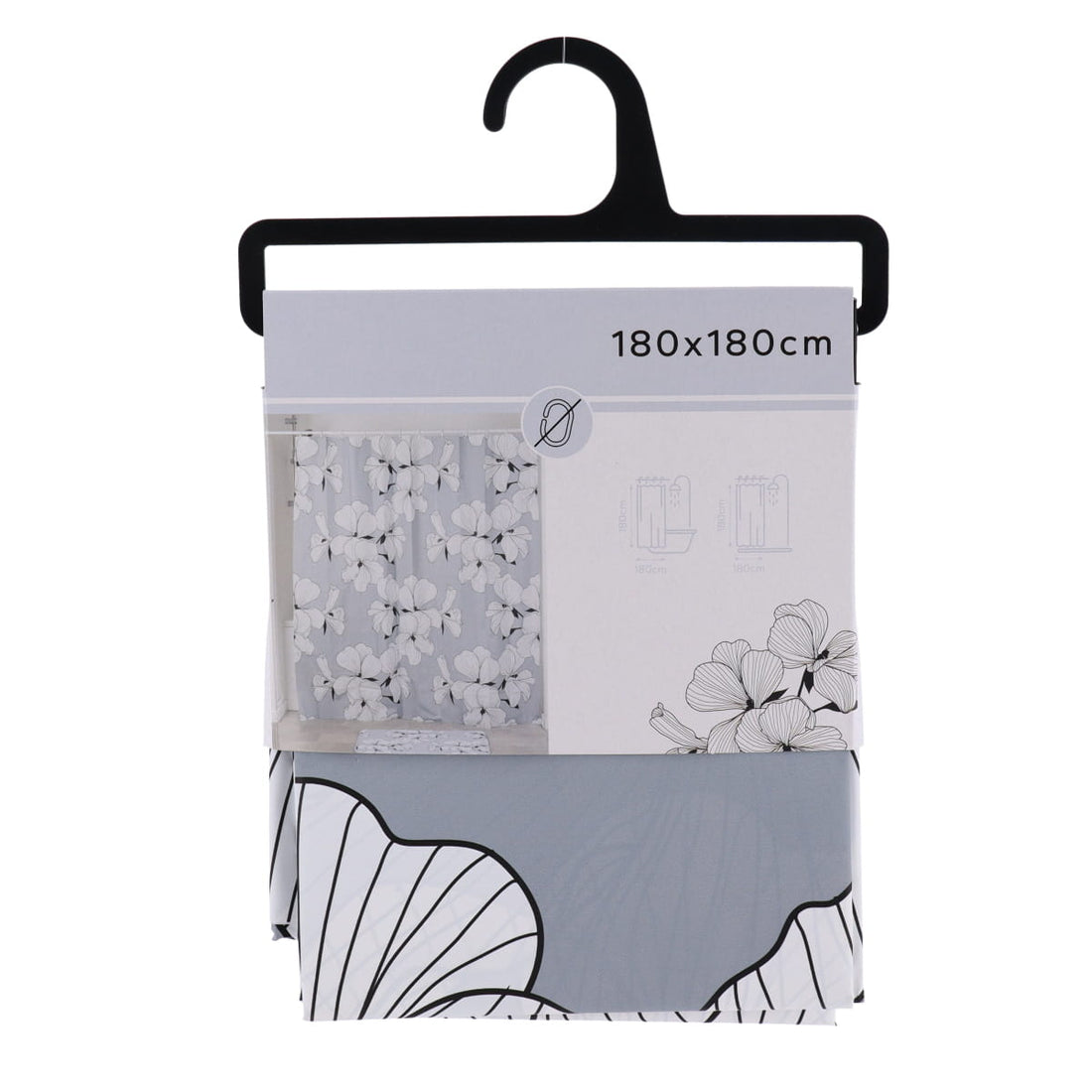 Perdea Duș EVA PE 180X200 CM - Grey Ecrin