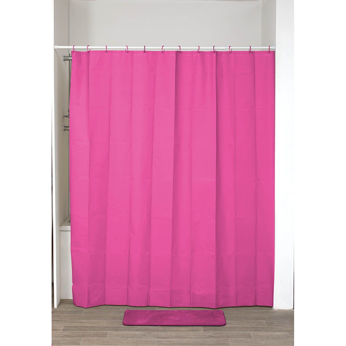Perdea Duș PEVA 180x200 Cm - Fucsia