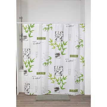 Perdea Duș PEVA 180x180 Cm + 12 Inele Albe Perdea - Intemporelle