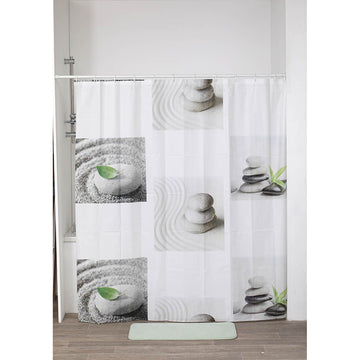 Perdea Duș PEVA 180x180 Cm + 12 Inele Albe Perdea - Dune