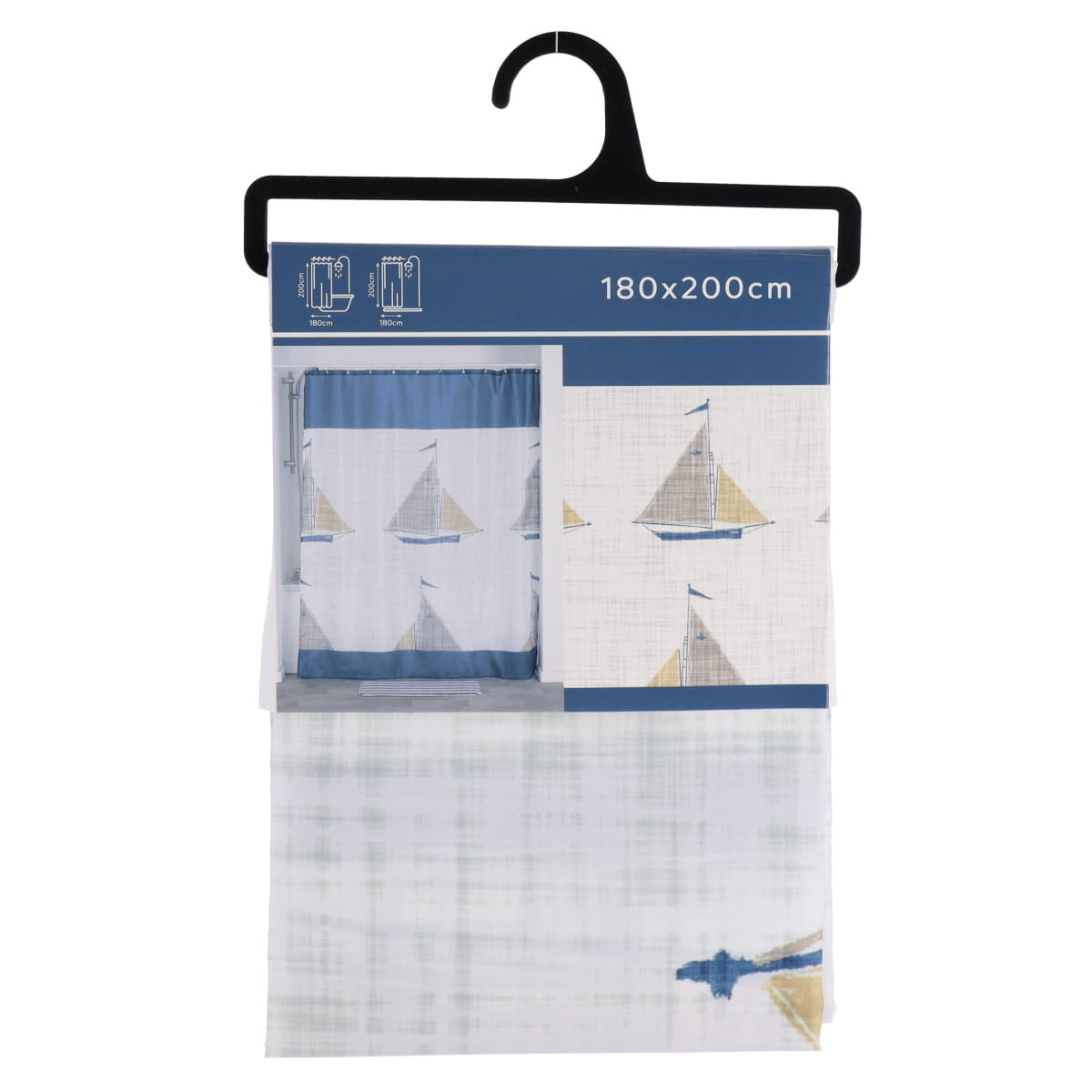 Perdea Duș Poliester 180X200 Cm Boat - Manureva