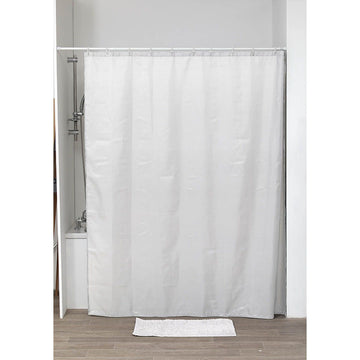 Perdea Duș Poliester 180x200 Cm + 12 Inele PP Perdea - Albă