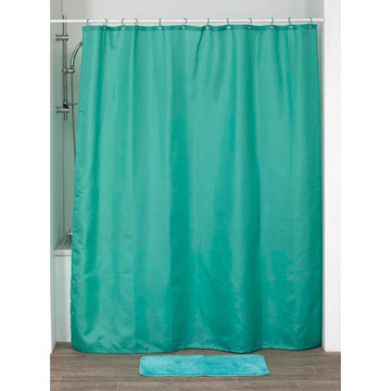 Perdea Duș Poliester 180x200 Cm + 12 Inele PP Perdea - Verde Caraibean