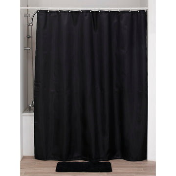 Perdea Duș Poliester Design Diamant 180x200 Cm - Neagră