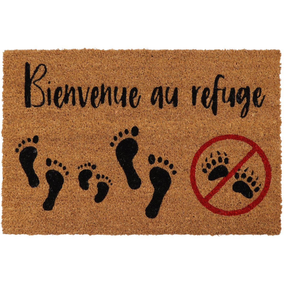 Preș Intrare Plain 40X60CM Coco/Pvc - Bienvenue