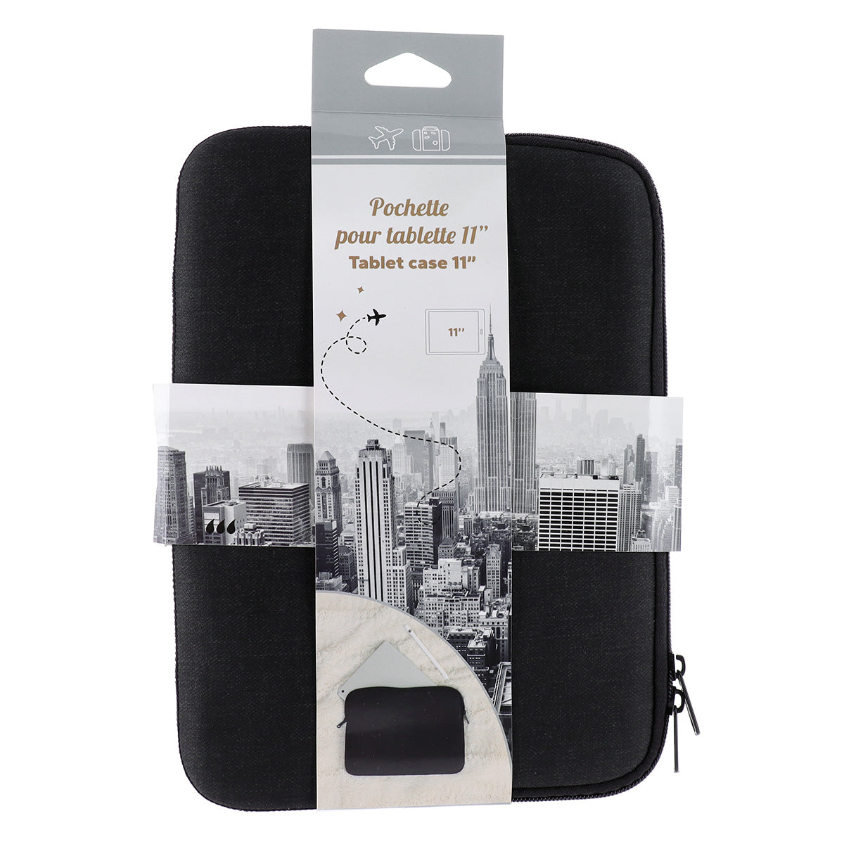 Geantă pentru Tabletă din Neopren Imprimat - Heathered Black