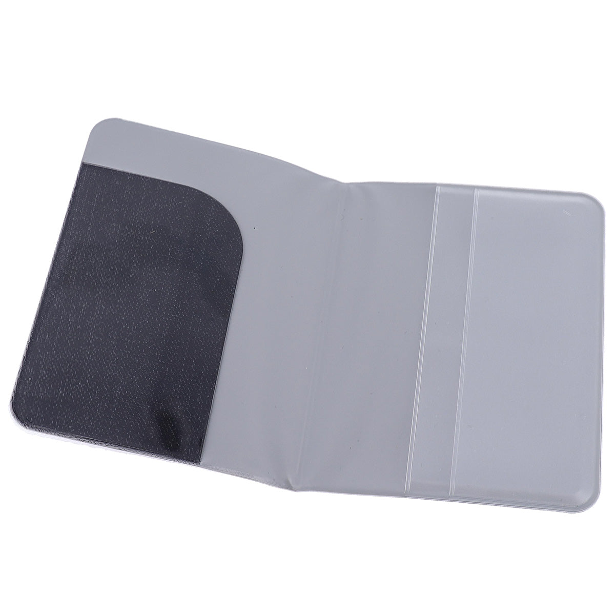 Husă de Pașaport Imprimată din PVC - Heather Black