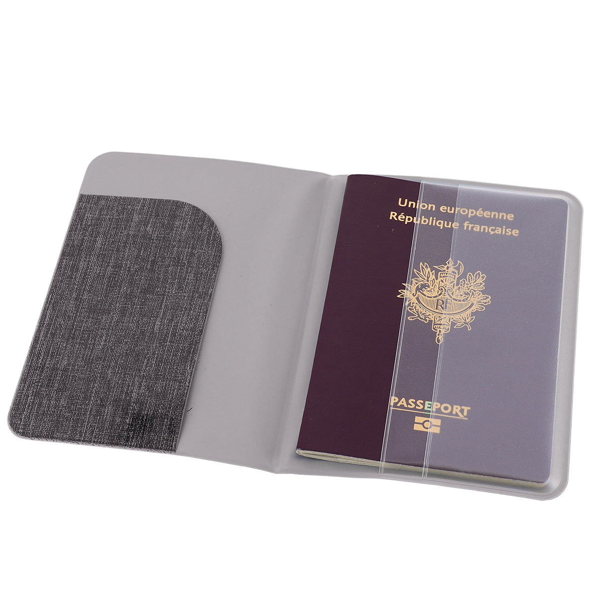 Husă de Pașaport Imprimată din PVC - Heather Grey
