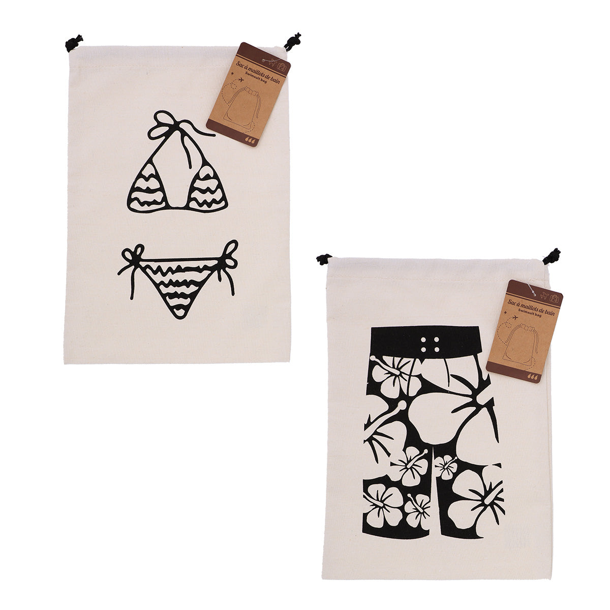 Geantă de Călătorie pentru Costume de Baie Asortată Bărbați/Femei - Natural