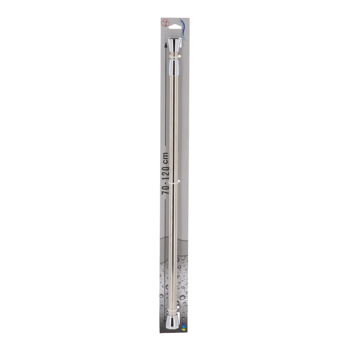 Bară Pentru Perdea De Duș Din Oțel Inoxidabil 70-120 cm - Crom