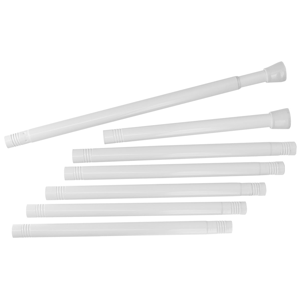 Bară De Perdea De Duș Din Oțel Inoxidabil KD 105-250 Cm - Albă