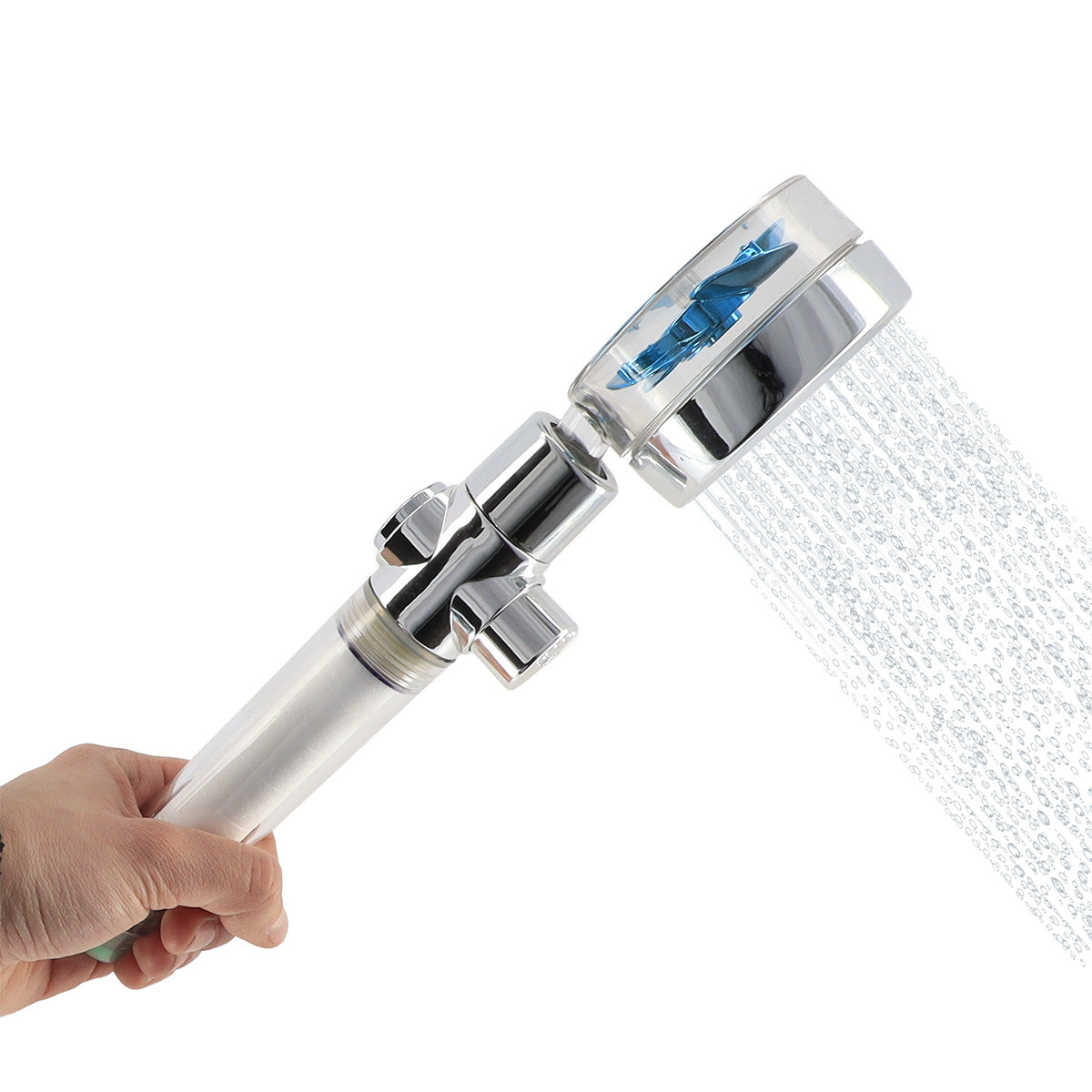 Duș de mână ABS 1 funcție, presiune mare, eco stop, filtru - Cromat