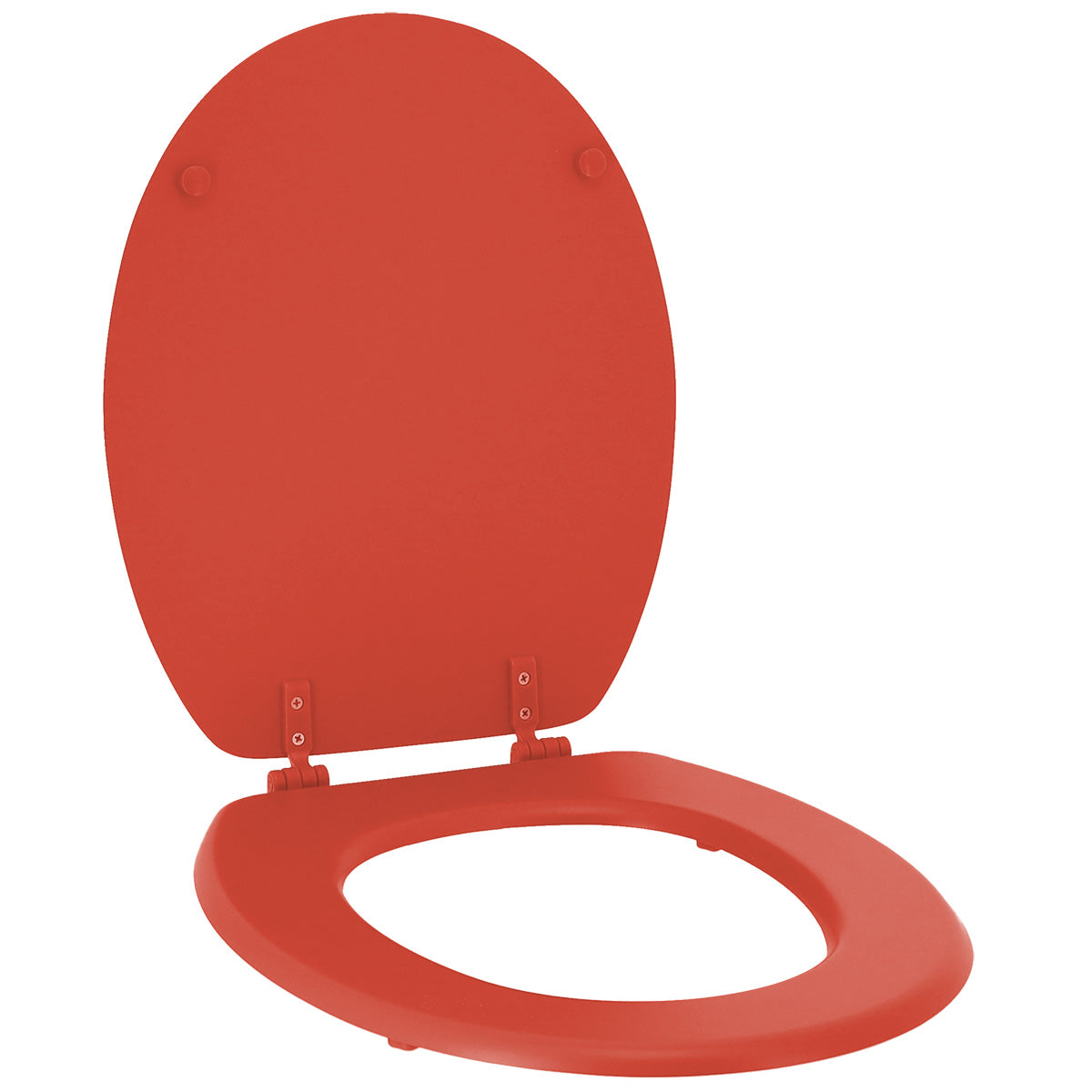 Capac de Toaletă cu Balamale din Plastic - Terracotta