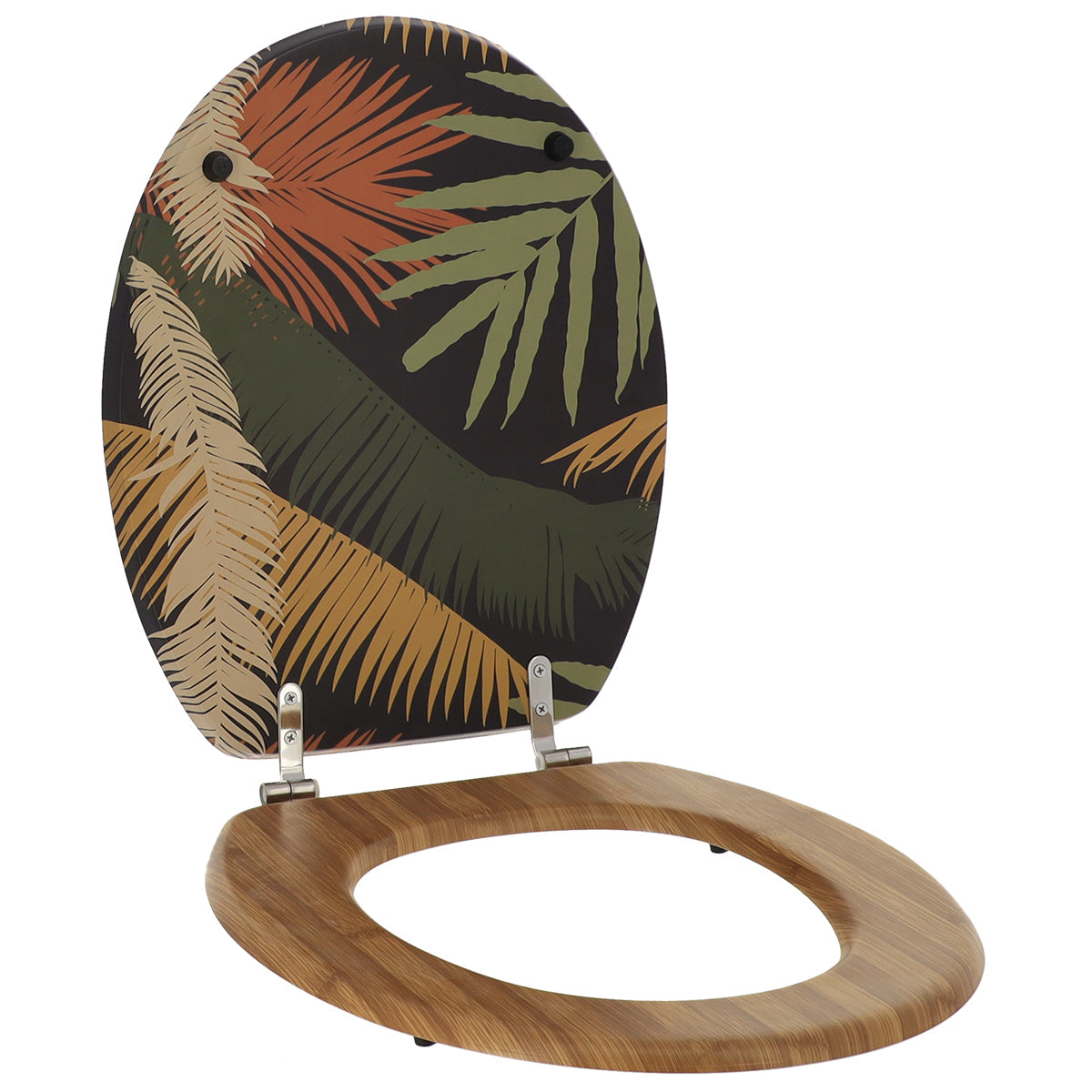 Capac de Toaletă cu Balamale din Oțel Inoxidabil - Exotic Garden