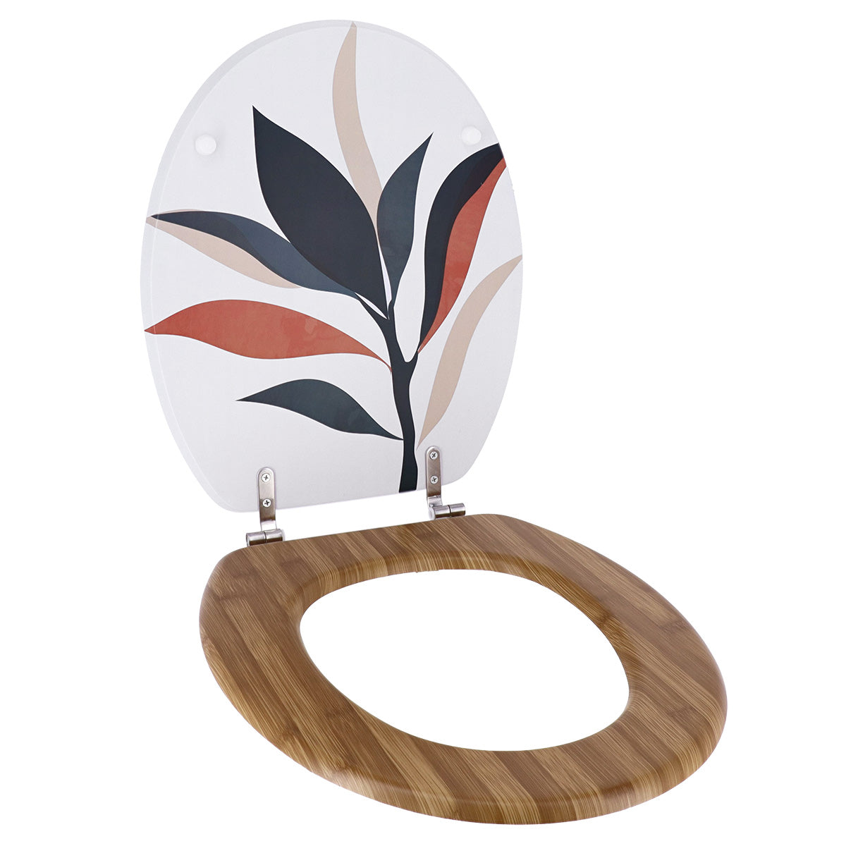 Capac De Toaletă MDF 18 Inch Cu Balamale Din Oțel Inoxidabil - Bucolique
