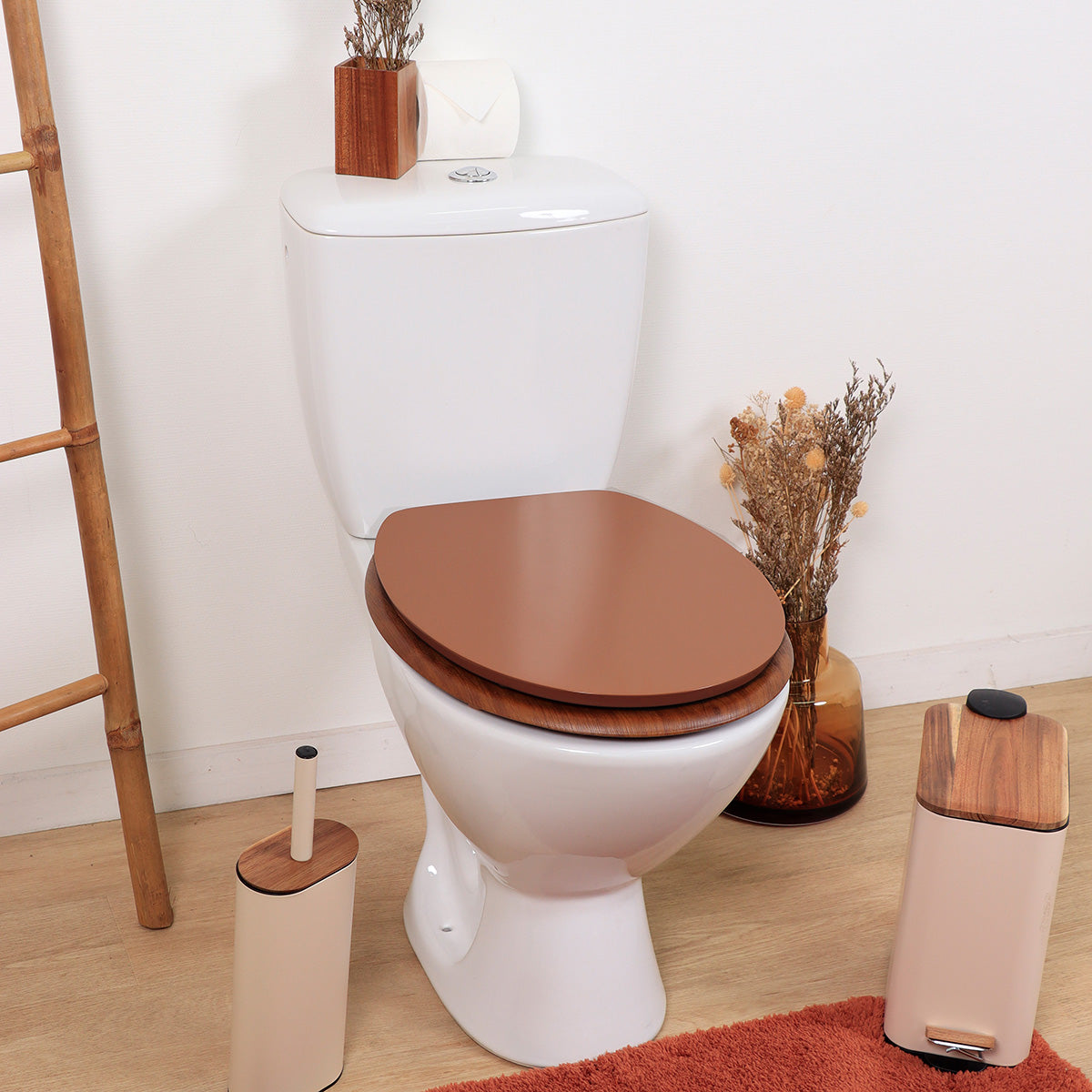 Capac toaletă MDF 18'' cu balamale plastic - Amber