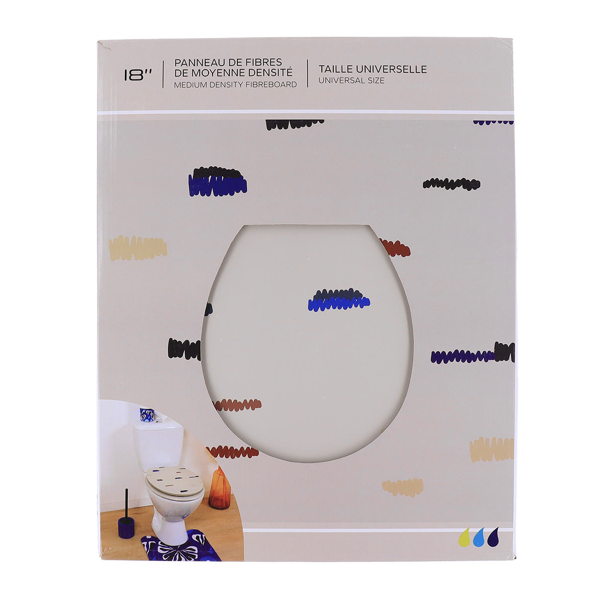 Capac De Toaletă MDF 18 Inch Cu Balamale Din Plastic - Signature