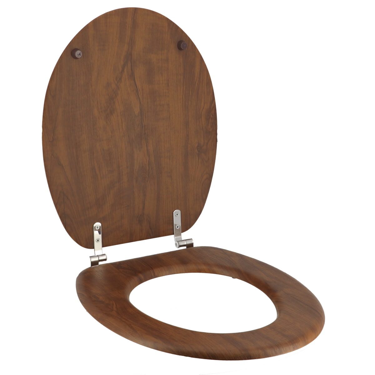 Capac de Toaletă cu Balamale din Oțel Inoxidabil - Acacia Rustic Style