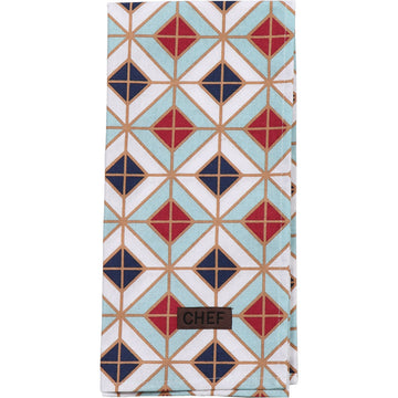 Prosop bucătărie chef geometric 50x70cm bumbac - Raspberry