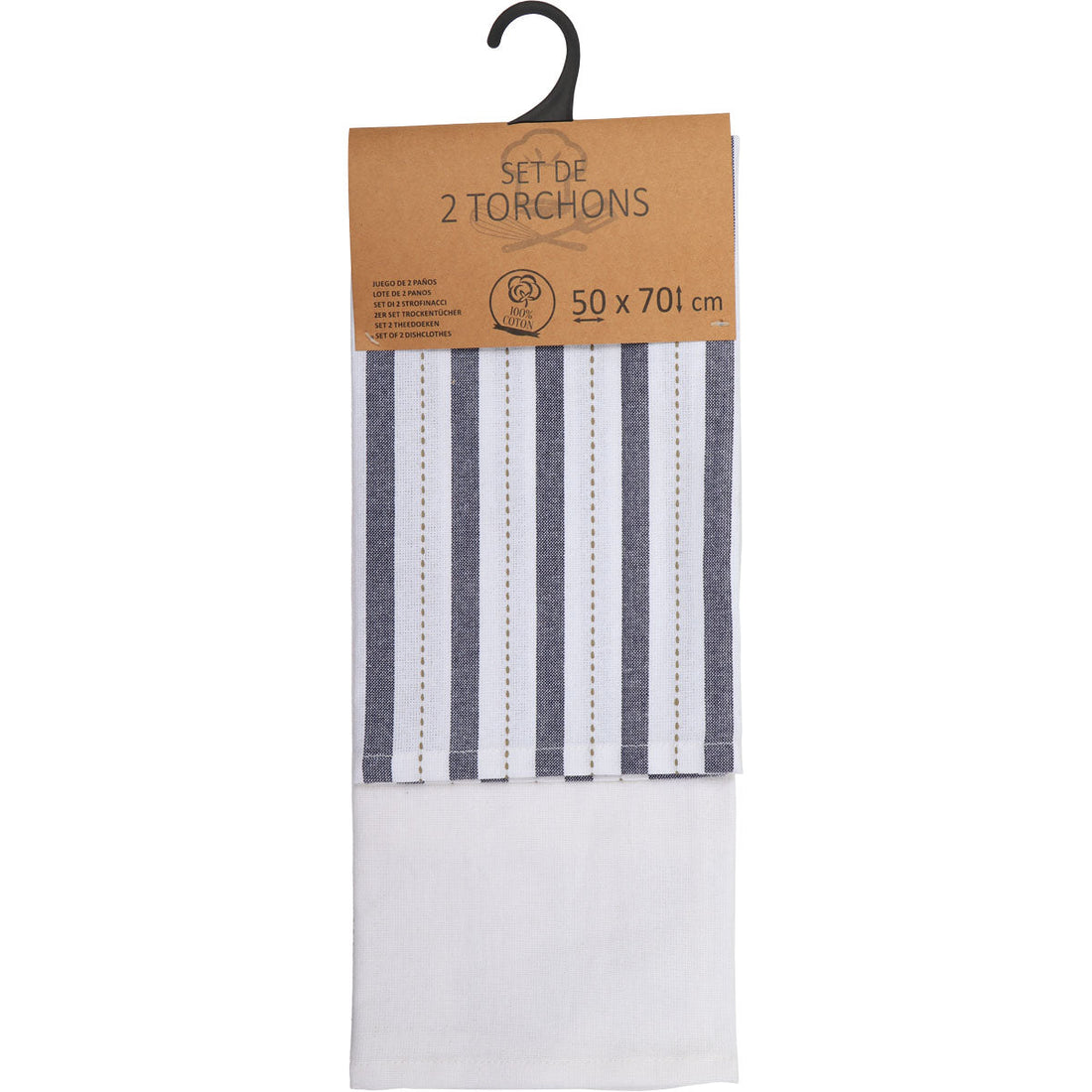Set 2 prosoape bucătărie Charlize 50x70cm bumbac - Albastru
