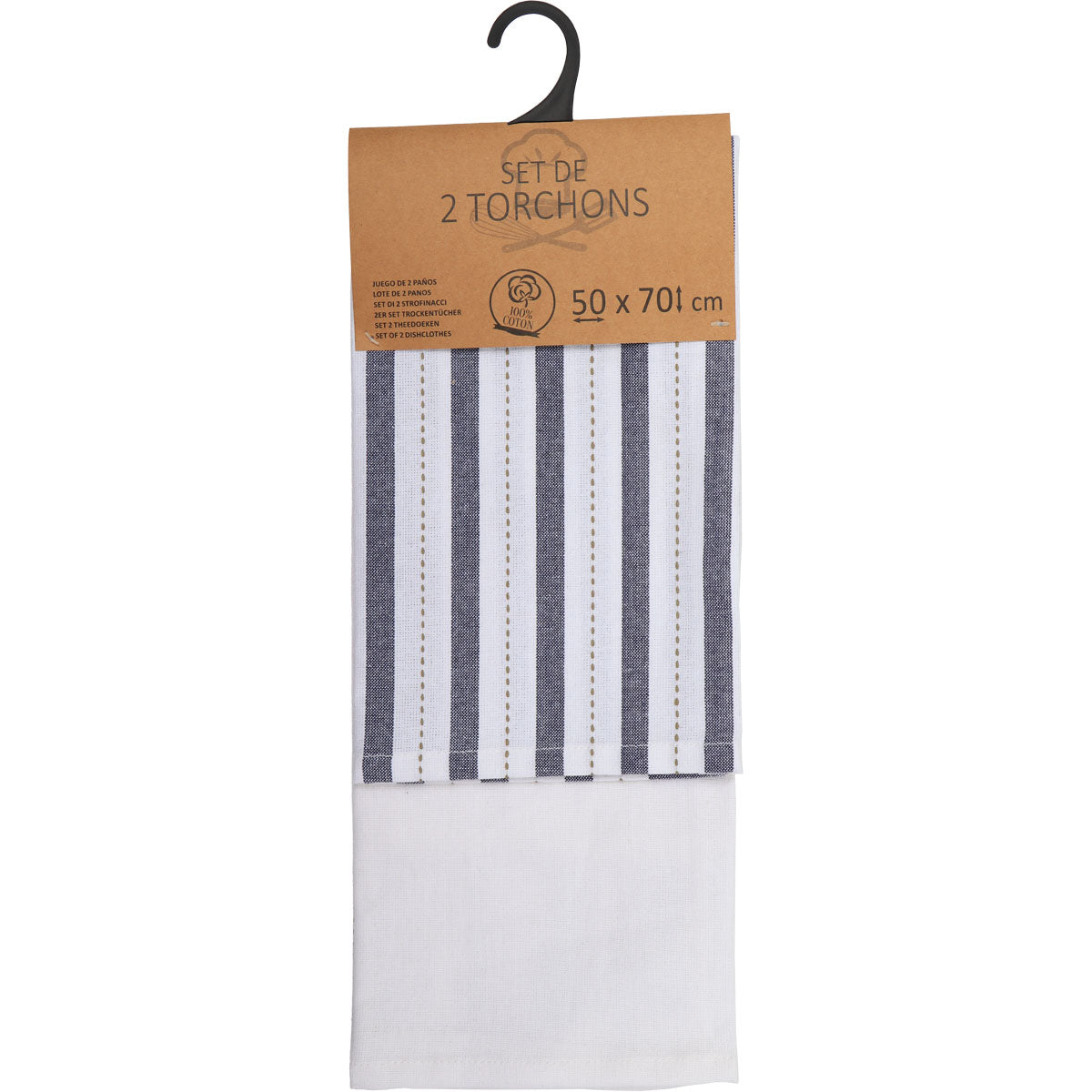 Set 2 prosoape bucătărie Charlize 50x70cm bumbac - Albastru