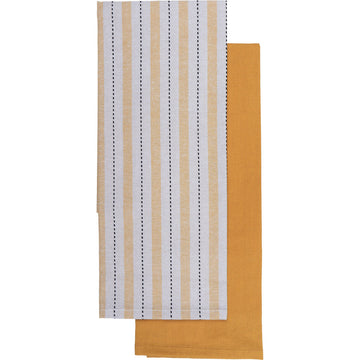 Set 2 prosoape bucătărie Charlize 50x70cm bumbac - Galben