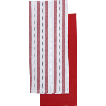 Set 2 prosoape bucătărie Charlize 50x70cm bumbac - Roșu