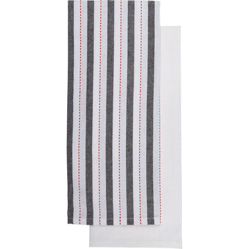 Set 2 prosoape bucătărie Charlize 50x70cm bumbac - Negru