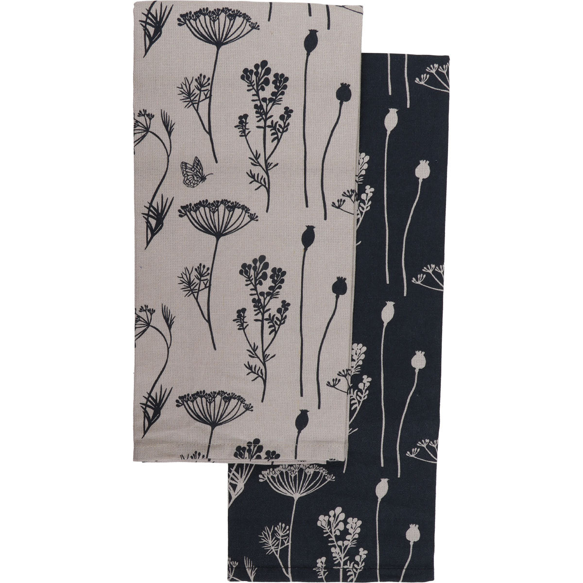 Set 2 prosoape bucătărie Capucine 50x70cm bumbac - Bej