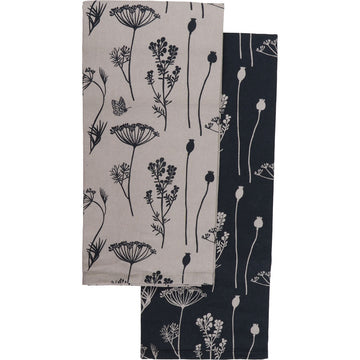 Set 2 prosoape bucătărie Capucine 50x70cm bumbac - Bej