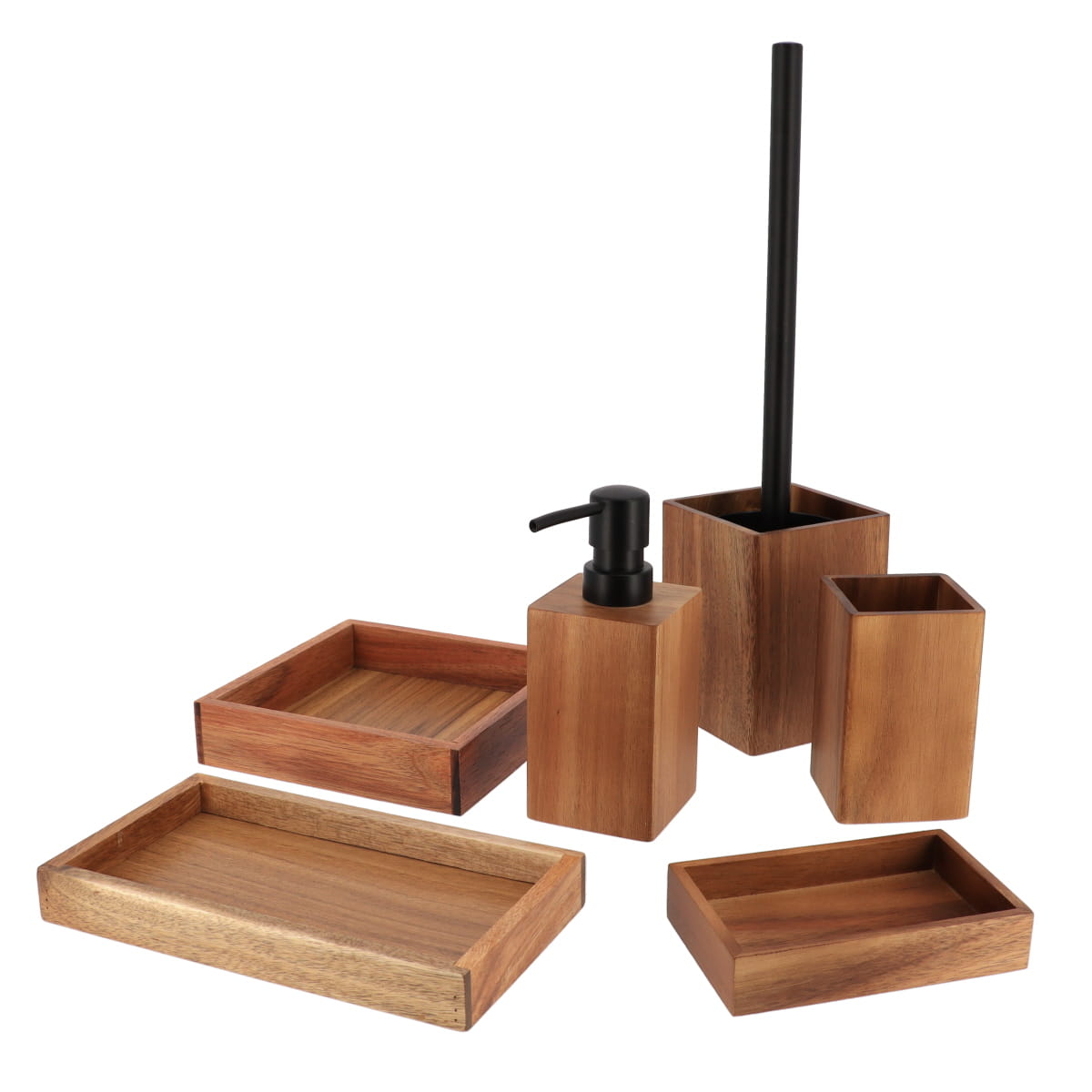 Dispenser de Săpun din Lemn de Salcâm 150 ml - Acacia