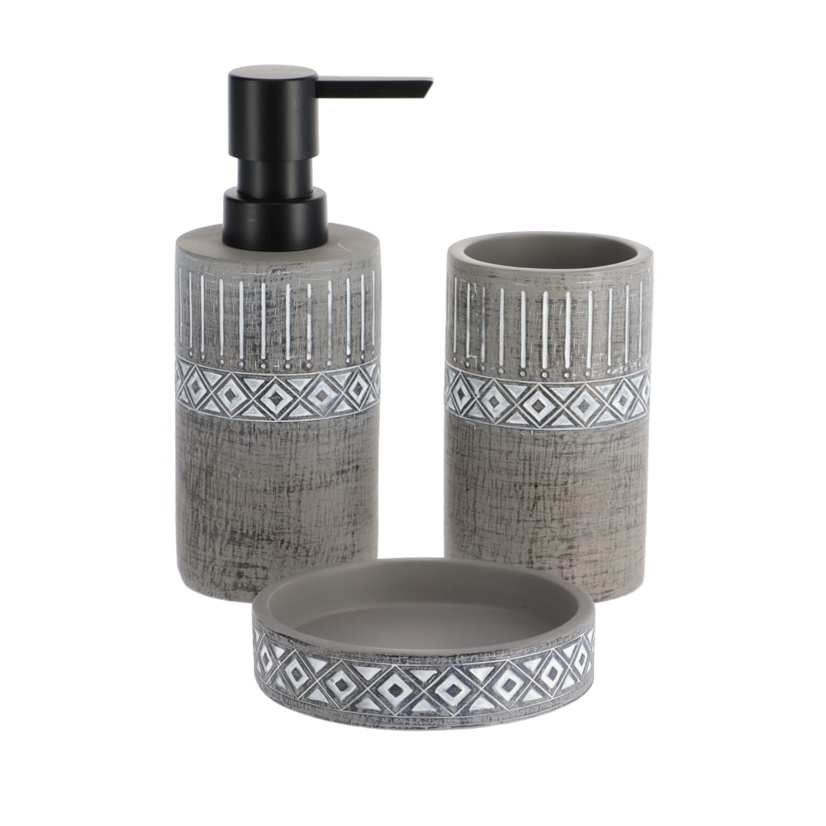 Dozator de Săpun din Ciment 160 ml - Gri