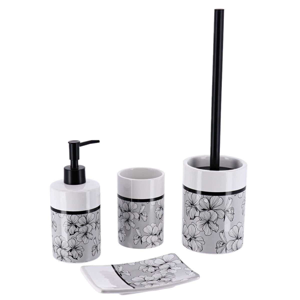 Farfurie De Săpun Dolomite Imprimată - Grey Ecrin