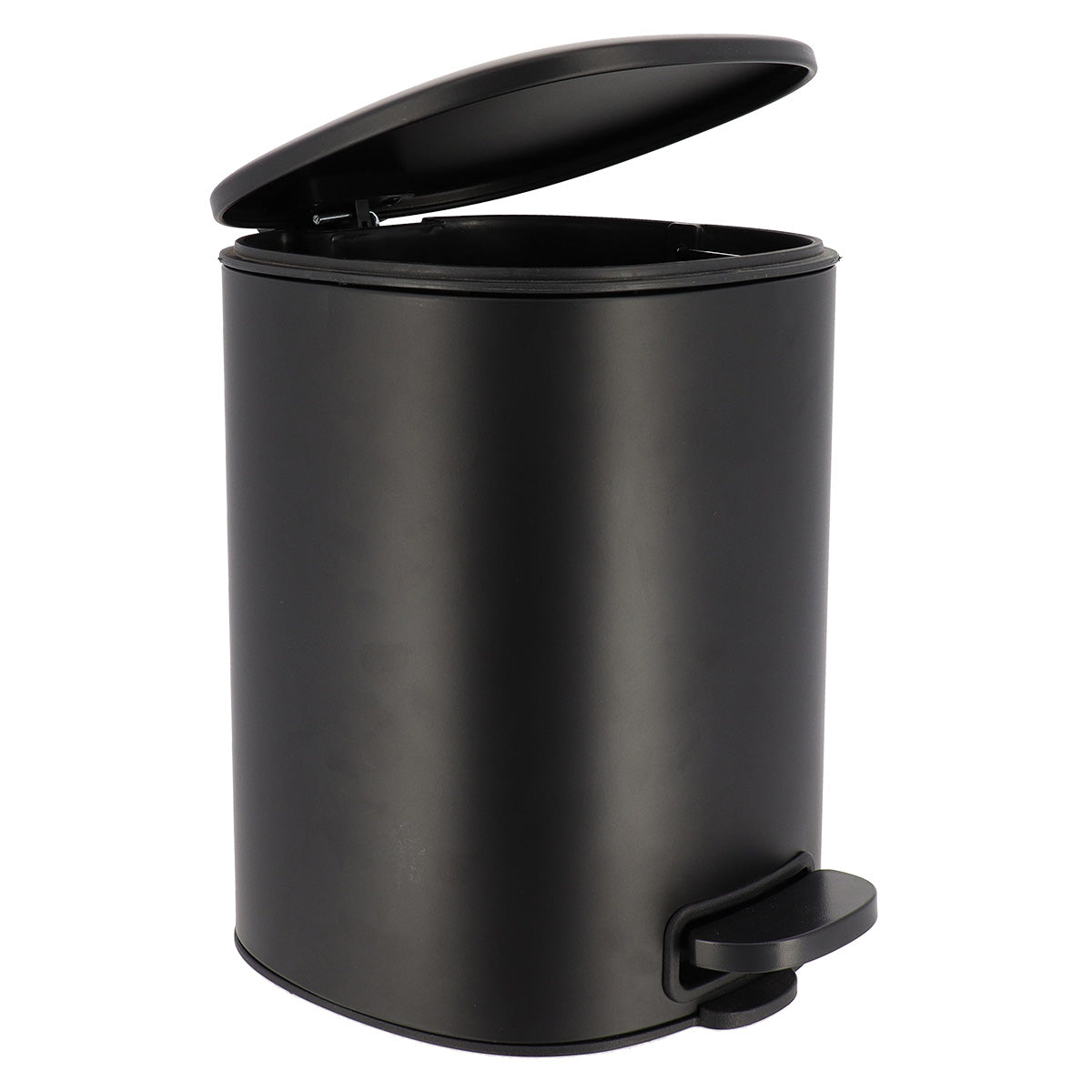 Coș De Gunoi Metalic Cu Închidere Lentă 5L - Negru