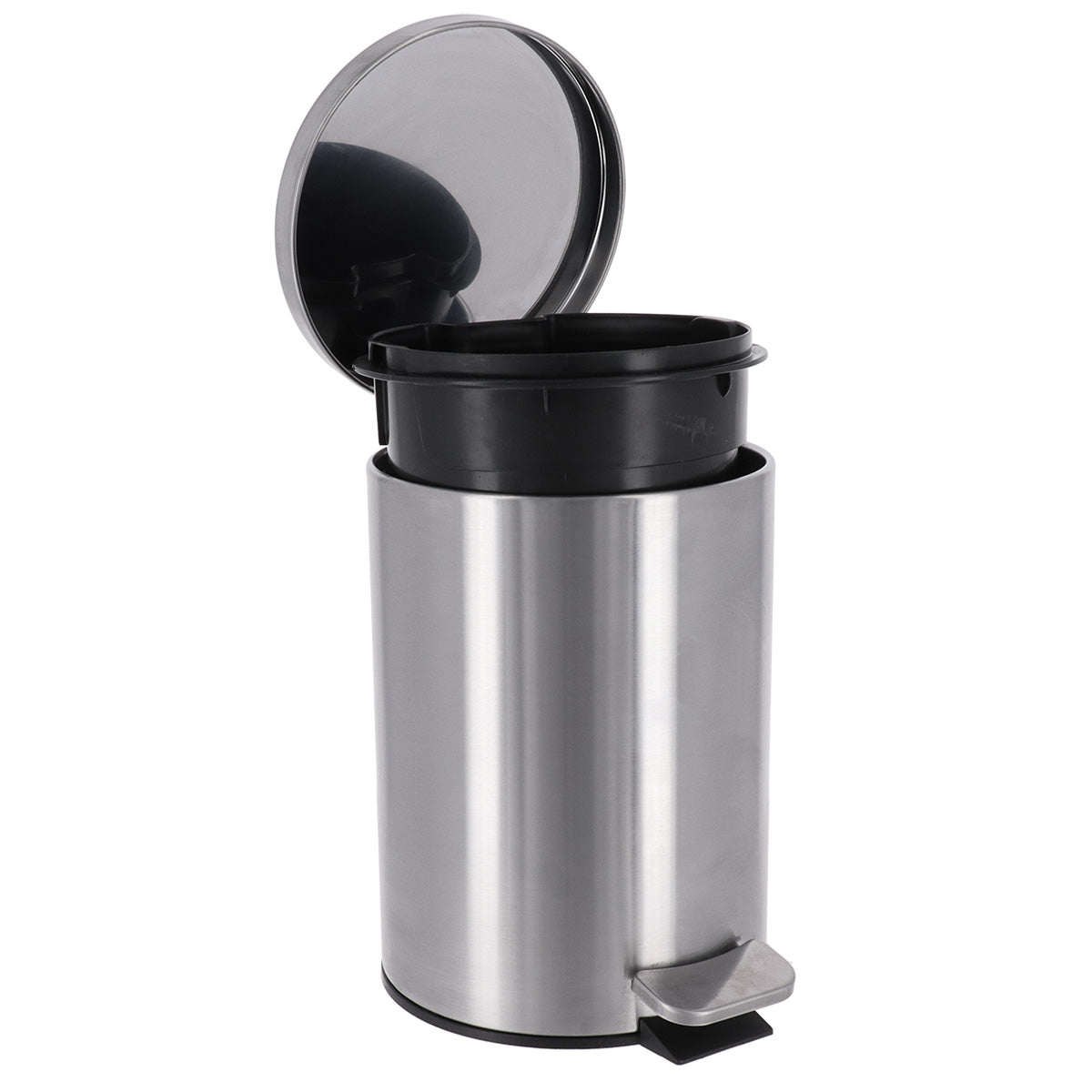 Coș De Gunoi Rotund Din Oțel Inoxidabil 3L - Crom