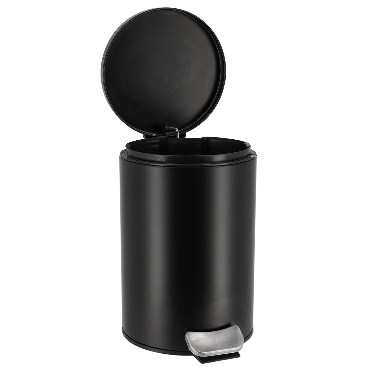 Coș De Gunoi Rotund Din Oțel Inoxidabil 3L - Negru