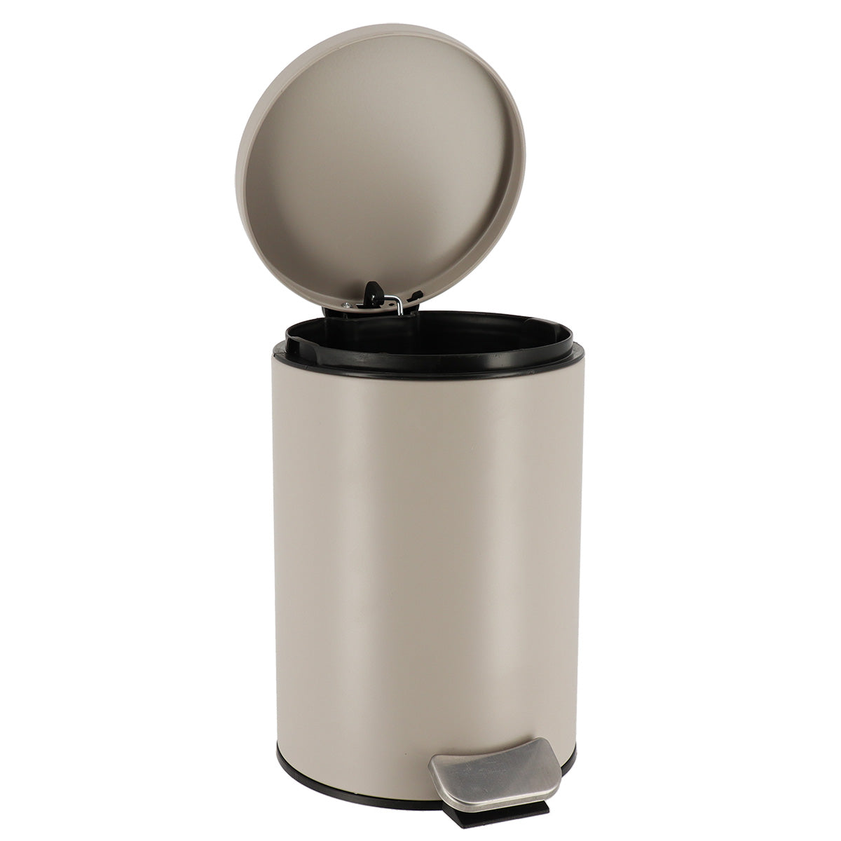 Coș De Gunoi Rotund Din Oțel Inoxidabil 3L - Taupe