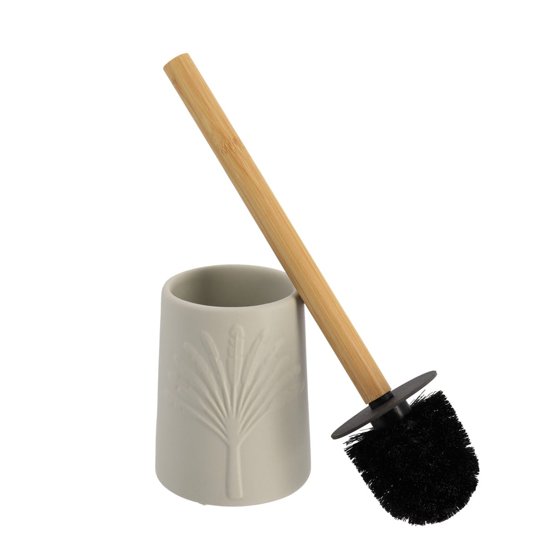 Perie De Toaleta Decor Frunza - Gri