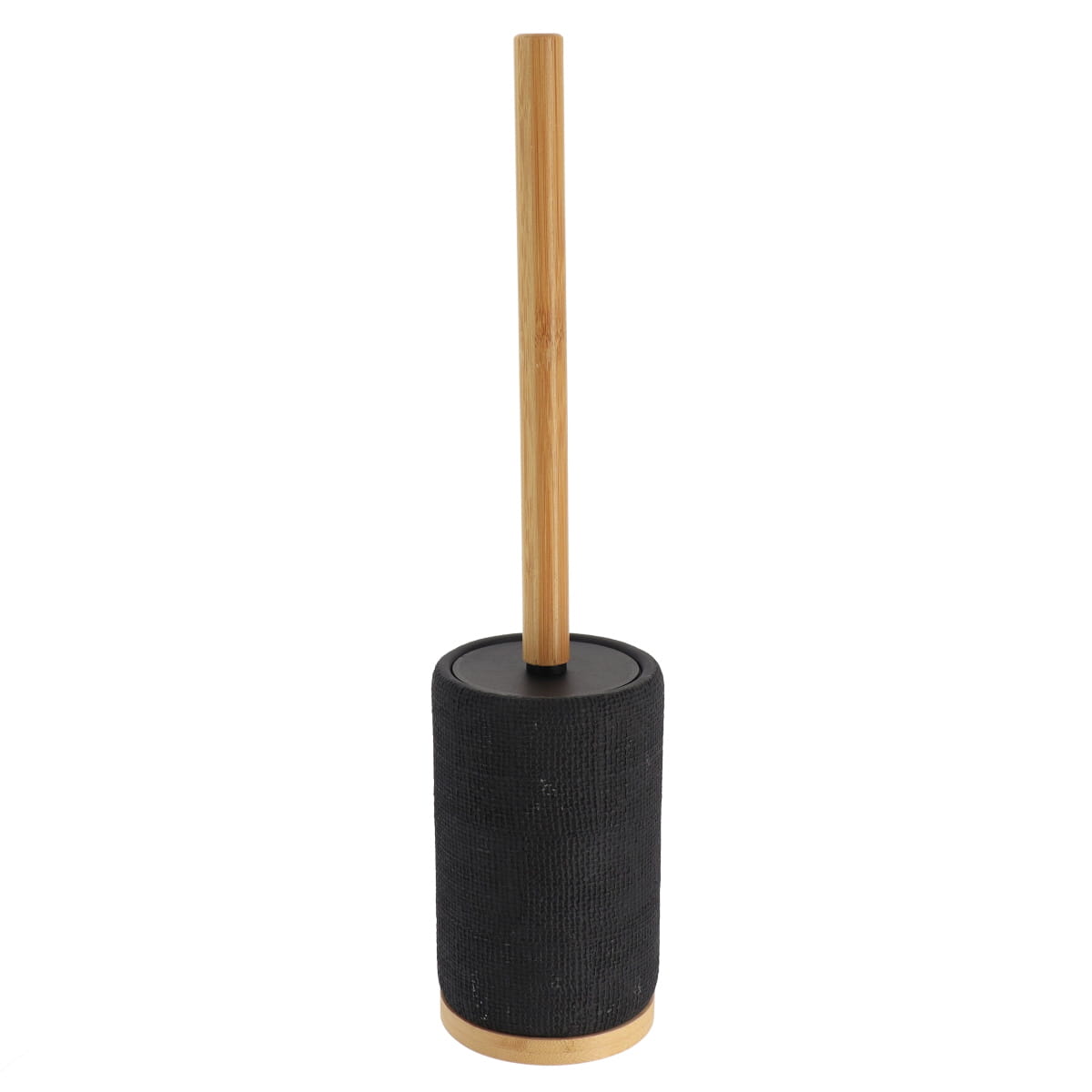 Perie de Toaletă din Polirășină cu Efect de Plasă - Negru