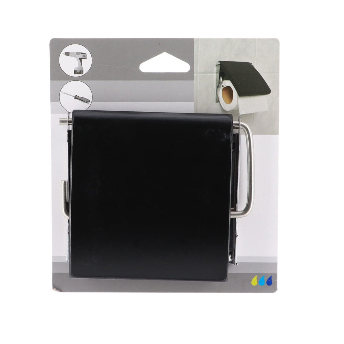 Dispenser Hârtie Igienică MDF - Negru Mat