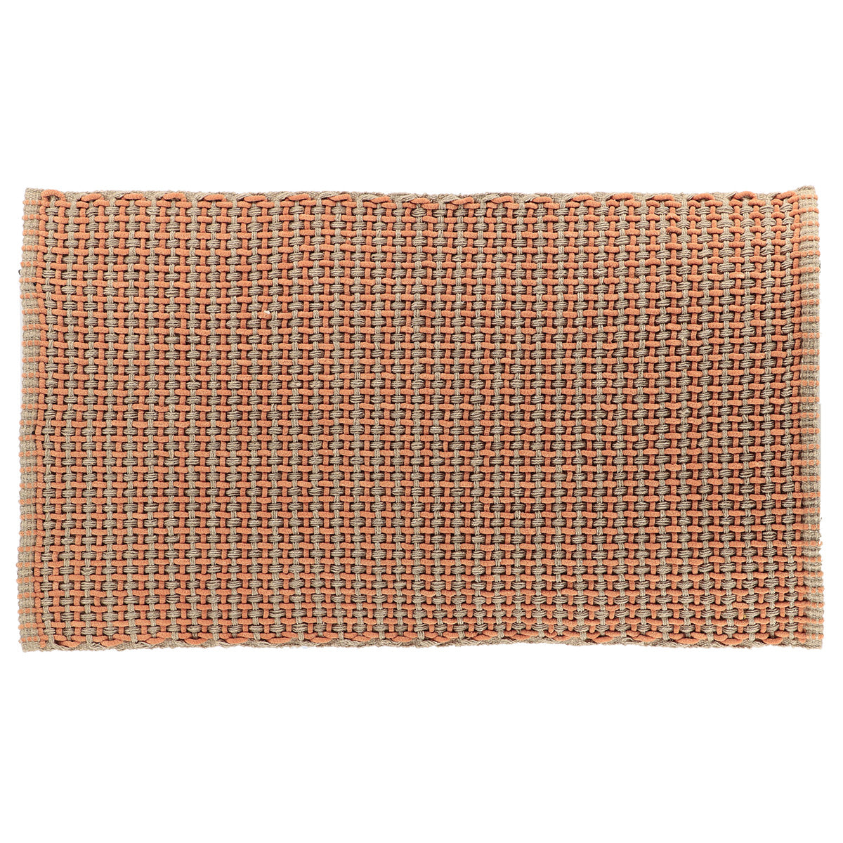 Covoraș Împletit 50x90 CM - Alb/Maro