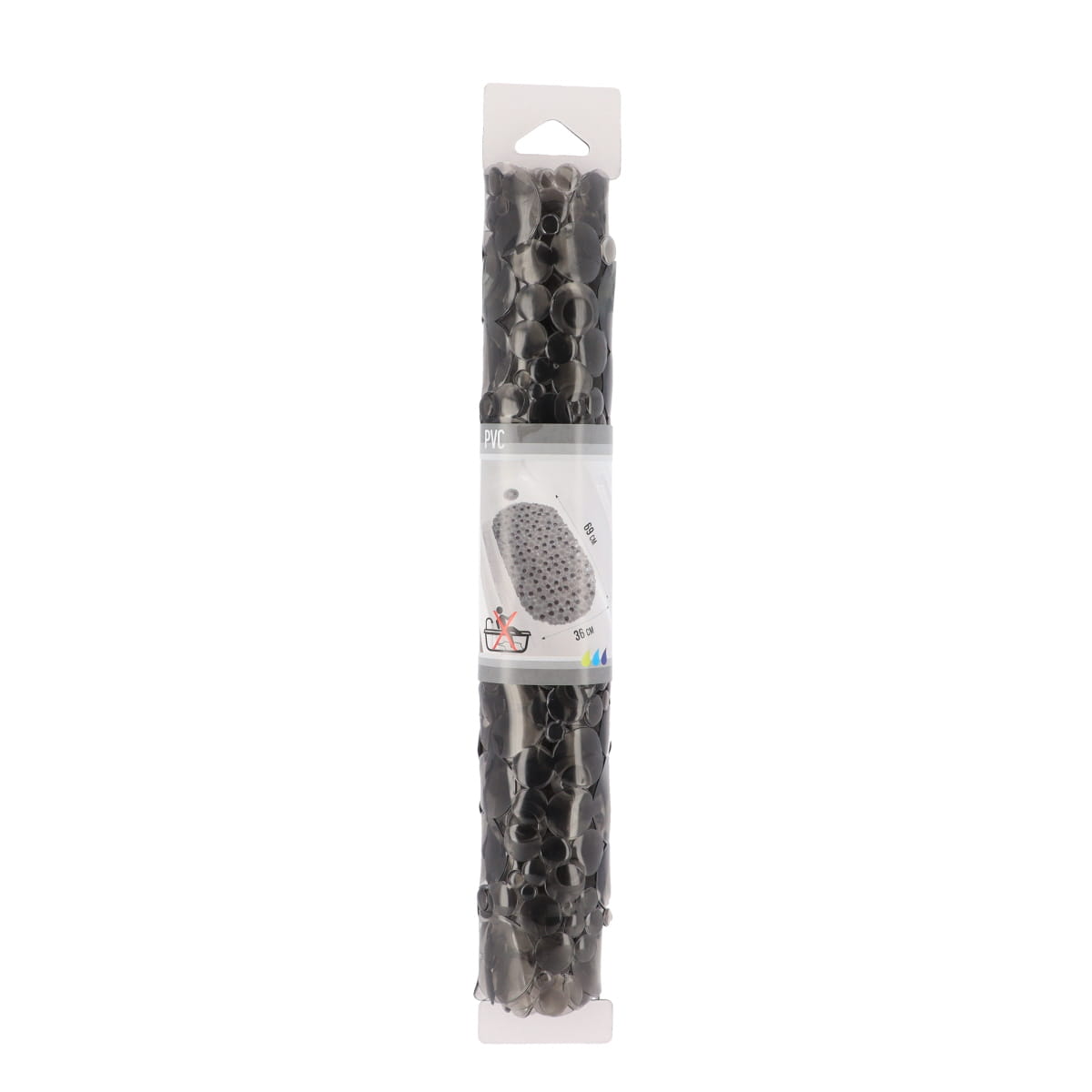 Covoraș de Baie din PVC 69x36 cm cu Bule - Gri