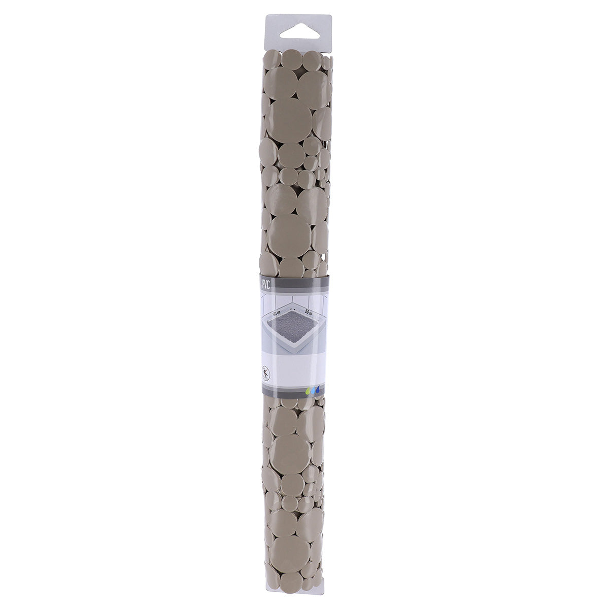 Covoraș de Baie din PVC 50x50 cm cu Bule - Taupe