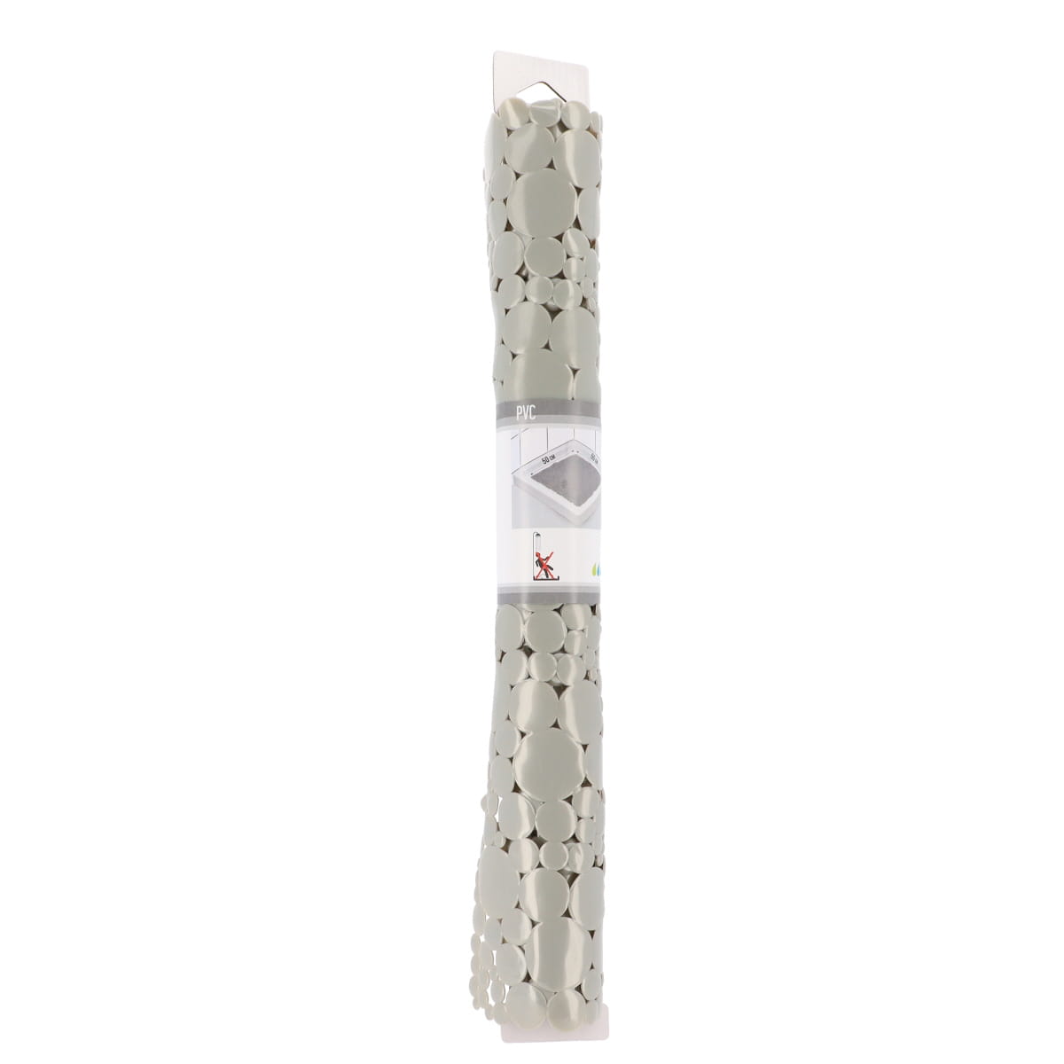 Covoraș de Baie din PVC 50x50 cm cu Bule - Gri Perlat