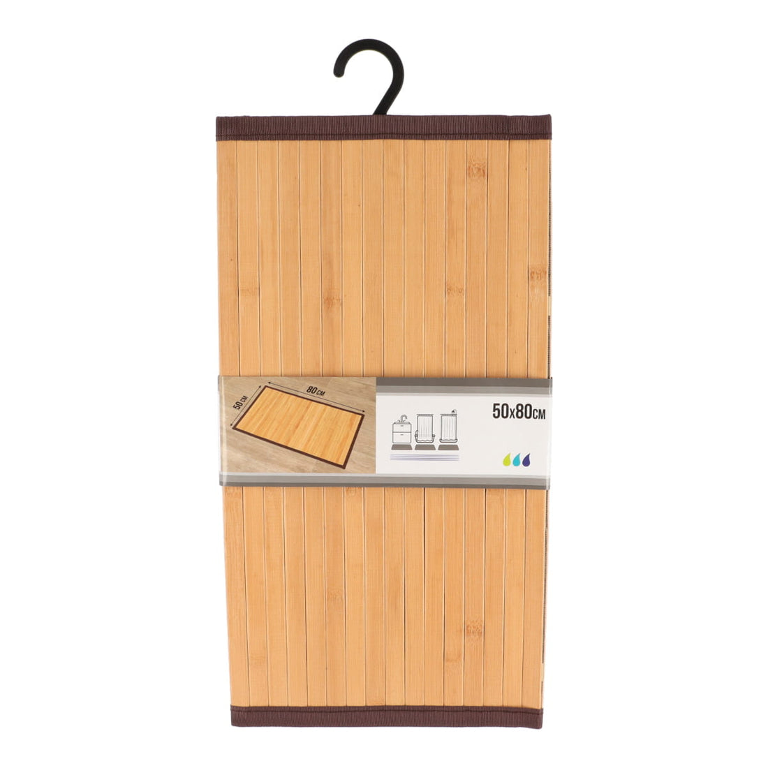 Covoraș din Bambus 50x80 cm – Maro Natural