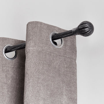 Galerie Extensibilă 120-210 CM Touch of Zen  - Negru Argintiu
