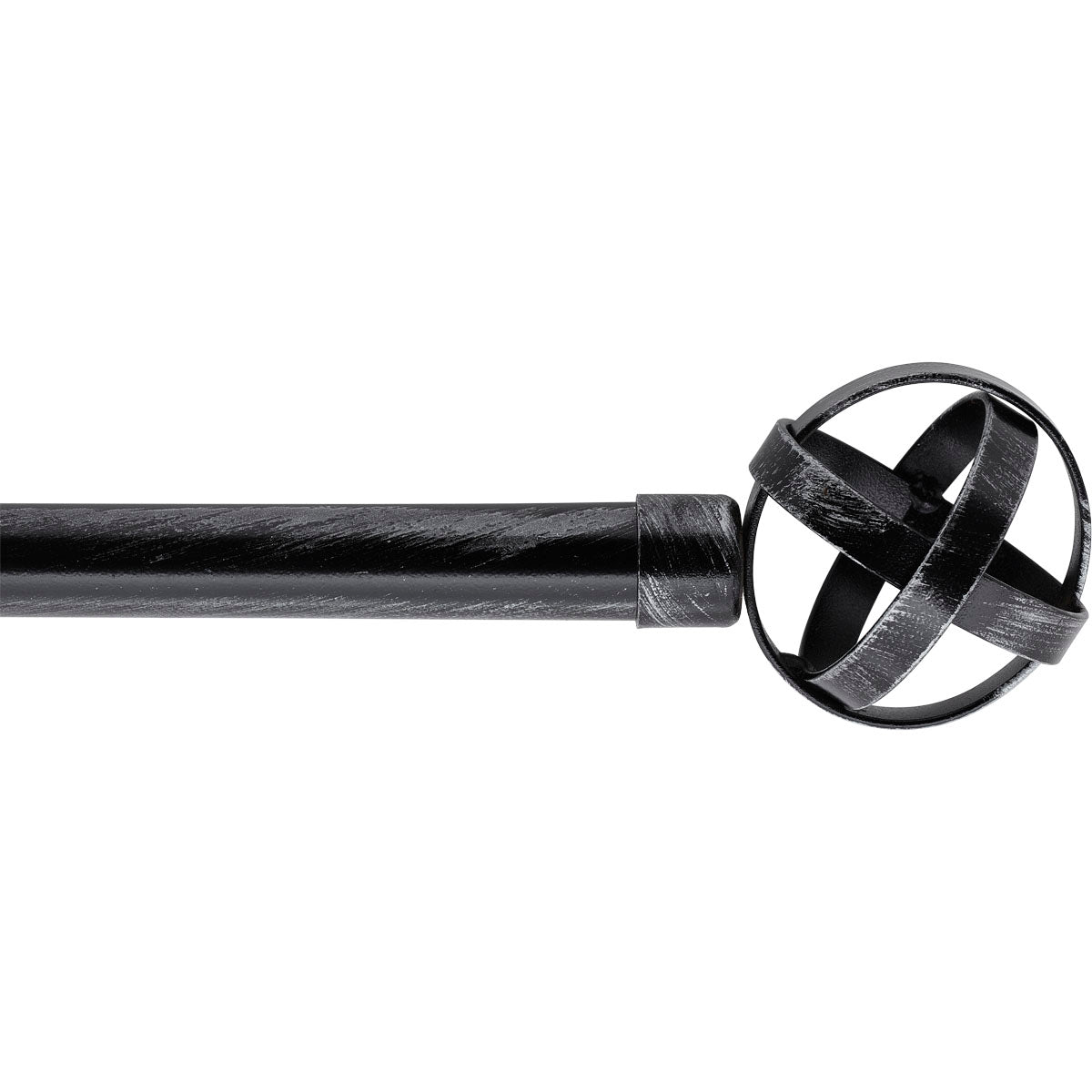 Galerie Extensibilă 120-210 CM Capri - Negru Argintiu