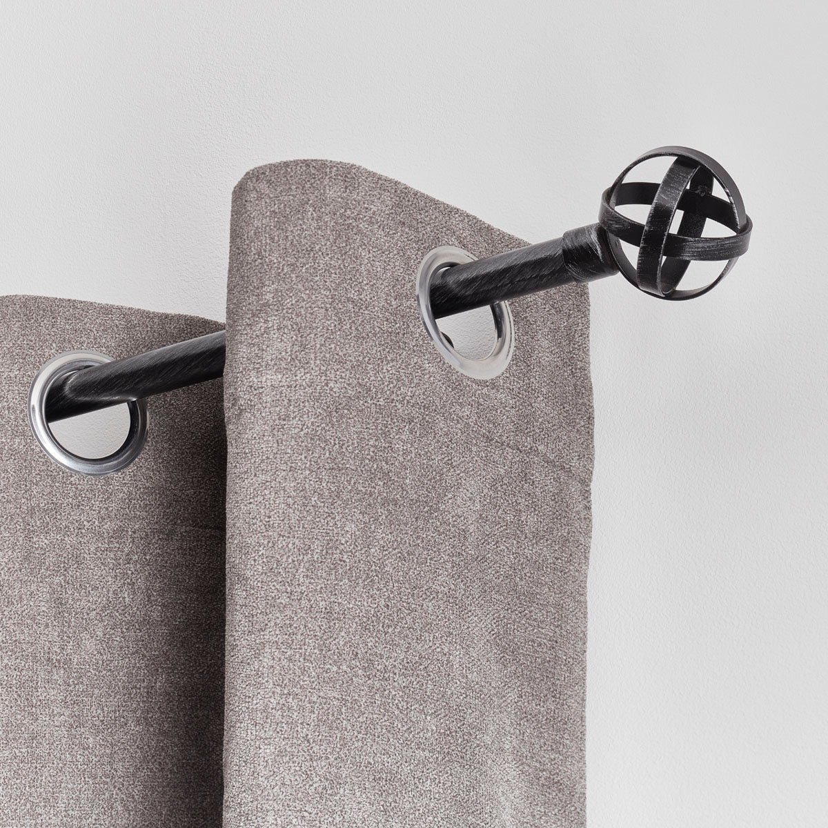 Galerie Extensibilă 120-210 CM Capri - Negru Argintiu
